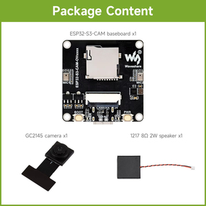 บอร์ดพัฒนากล้อง ESP32-S3 aiot โมดูลอินพุตและเอาท์พุตเสียงในตัวรองรับการเชื่อมต่อ K574แสดงผลภายนอก - Product Image 1