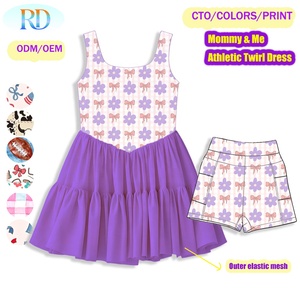 Vestito Sportivo Personalizzato per Bambine, Abito Senza Maniche in Tulle, Outfit Coordinato Mamma e Figlia, Servizio Personalizzato ODM OEM - Product Image 2