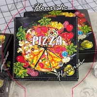 Diskon Besar Kotak Pizza Cetakan Grosir Murah Kotak Kertas Kemasan Makanan Bergelombang Penuh Warna Kualitas Tinggi
