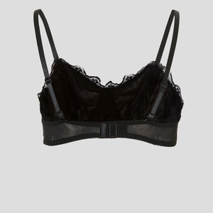 S-3XL di amore profondo all'ingrosso di velluto <span class=keywords><strong>nero</strong></span> ricamo reggiseno di pizzo con ciondolo a croce gotica di lusso <span class=keywords><strong>Lingerie</strong></span> <span class=keywords><strong>Top</strong></span> per le donne - Product Image 2