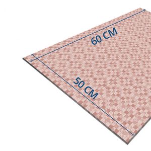 Tapis de salle de bain moderne STAMP Me, design ultra-fin, surface antidérapante, absorption instantanée de l'eau, léger, en polypropylène non tissé - Product Image 1