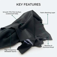 Tela Oxford Recubierta de TPU de Doble Cara, Resistente a Desgarros y de Alta Resistencia a la Tensión, para Mochilas Impermeables y Uso en Automóviles
