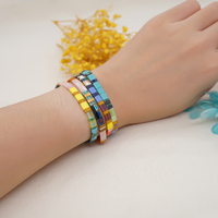 Go2Boho Bijoux fantaisie de haute qualité faits à la main Bracelets de perles colorées pour femmes avec perles Miyuki Tila Bangles