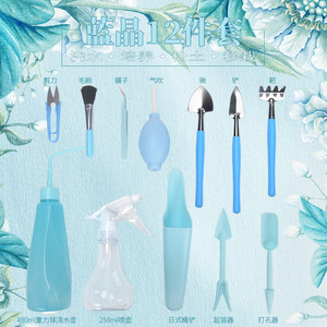 Kit d'outils pour plantes succulentes, 12 pièces, kit de jardinage en plastique pour la maison, balcon, cour, terrarium - Product Image 3