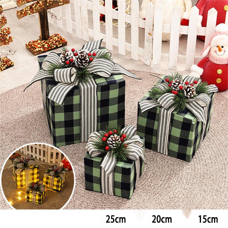 Coffret cadeau lumineux style 2 bleu