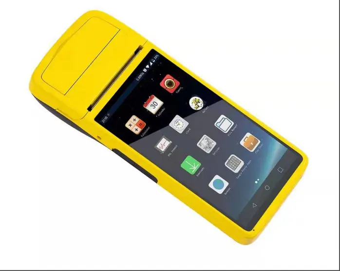 휴대용 PDA 4G 안드로이드 POS 시스템 영수증 NFC 카드 판독기 바코드 스캐너 주차 버스 티켓