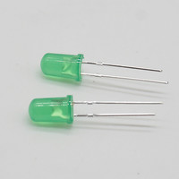 Vente en gros usine Diode LED DIP 5mm Jaune Rouge Bleu Vert avec lentille diffuse, Tension de fonctionnement 1.8-2.5V, Puce InGaN, Angle de vision 15°