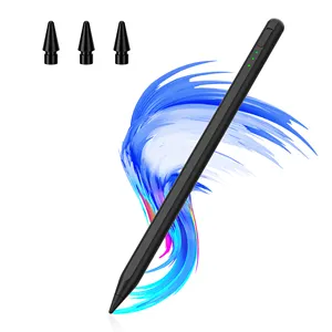 قلم ستايلوس بشاشة لمس مغناطيسية قابلة لإعادة الشحن مع غطاء معدني من الأتربة قلم ستايلوس لجهاز iPad
