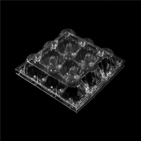 Boîte à œufs jetable de haute qualité en plastique Cartons à œufs en plastique transparent Support de cartons pour intensification de 3/4/5/6/8/9/10 trous