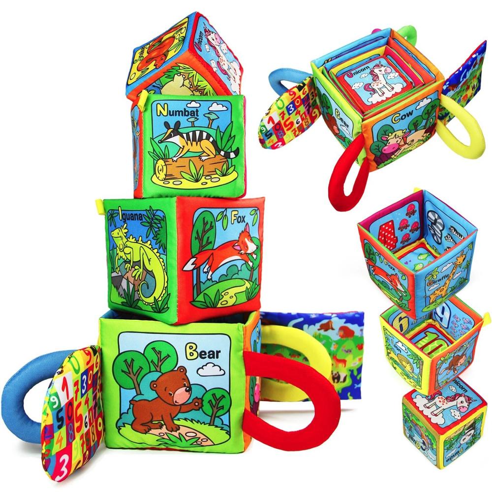 Индивидуальная Нетоксичная тканевая погремушка детская тканевая Мягкая книга для прорезывания зубов