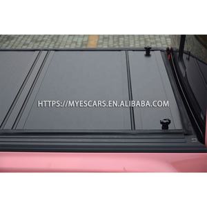 ที่คลุมเตียงบรรทุกแบบสั้น5.5นิ้วทำจากอลูมิเนียมอัลลอย,ผ้าหุ้มแบบพับสี่ทบเนื้อแข็งสำหรับแรม F-150ไฮลักซ์ทุนดราทาโคมาโคโลราโดแคนยอน - Product Image 3