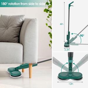 Mop <span class=keywords><strong>Elettrico</strong></span> Ricaricabile Senza Fili per Pulizia Domestica, Macchina Tutto-in-Uno per Spazzare e Lavare, Gadget Rotante per Pulizia Pavimenti - Product Image 3