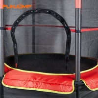 Funjump Trampoline pour enfants de 55 pouces avec filet de sécurité Couleur personnalisée pour enfants adultes Jeu intérieur extérieur