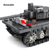 JKC7652, tanque de Tigre, equipo de partículas pequeñas, modelo de bloque, rompecabezas para niños, juguete de bloques de construcción, juego de bloques de plástico, venta al por mayor
