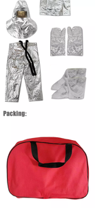 Uniforme de <span class=keywords><strong>pompier</strong></span> de sécurité professionnel, combinaison d'entrée de feu Anti-Radiation à 1000 degrés - Product Image 6