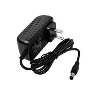 Adaptateur secteur ODM OEM 12V 2.5A, connexion par prise, prise US EU, matériau ABS, alimentation murale 30W pour bandes lumineuses LED