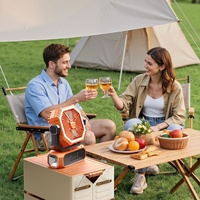 Direkt vom Hersteller: 20000mAh Akku-betriebener Elektrischer Wiederaufladbarer 3-Gang-Ventilator mit Licht, Fernbedienung und Bürstenlosem Motor für Camping