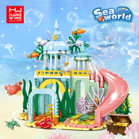 HW 293 pièces château sous-marin blocs de construction STEM briques de construction jouet de Construction briques à monter soi-même modèle ensemble pour les enfants