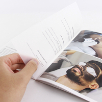 Fabricant de services d'impression personnalisés Marketing des produits Fabricant de livrets de reliure au point de selle de taille A5 A6 avec page transparente