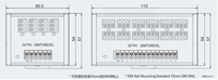 QMT08E Bloc de bornes de mise à la terre 12 voies, unité de barre omnibus pour protection, connectivité et sécurité, pour mise à la terre de systèmes PLC