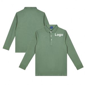 Chemises à manches longues pour hommes en tricot noir avec logo personnalisé par sublimation, séchage rapide, t-shirt d'hiver uni, polyester, polo de golf - Product Image 3