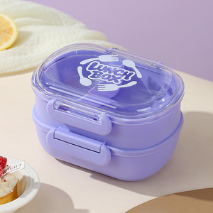 Boîtes à lunch en plastique à couche simple et double avec couvercles, portables, durables et compatibles <span class=keywords><strong>micro</strong></span>-ondes – Vente chaude - Product Image 6