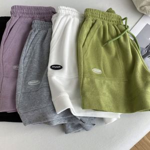 I-0633 En gros Shorts de sport décontractés pour femmes, taille haute, coupe ajustée, nouvelle version coréenne, coupe ample à jambe large, avec cordon de serrage, tendance - Product Image 1