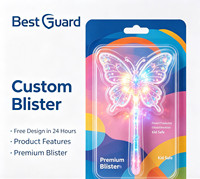Tarjeta Colgante de PET Reciclable Personalizada, Envoltura Termoformada, Impresión a Todo Color, Tarjeta de Papel, Best Guard WS-C021