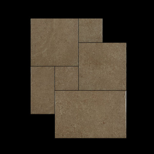 Piastrelle in Gres Porcellanato Effetto Calcare Beige 400x400mm, Taglio Incrociato Misto con Superficie Opaca, per Esterni, Hall e Centri Commerciali - Product Image 2