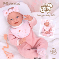 Muñeca Reborn de Silicona de Grado Artístico de 18 Pulgadas, Proporción Realista 1:1, Peso Real, Características Faciales 3D para Artistas Profesionales de Muñecas Reborn