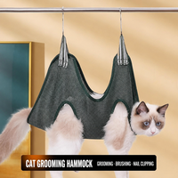 Hamac de toilettage pour animaux de compagnie, sac de lavage pour chat, dispositif de contention pour le bain et la coupe des ongles pour chats et chiens