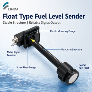 Linda Marine Fuel Tank Level Sensor for 12L 24L Portable Boat Fuel Tank <strong>Float</strong> Fuel Sending <strong>Unit</strong> - Product Image 3