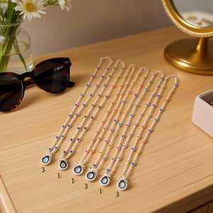 Catena per Occhiali 70CM con Perline, Accessorio Moda - Product Image 3