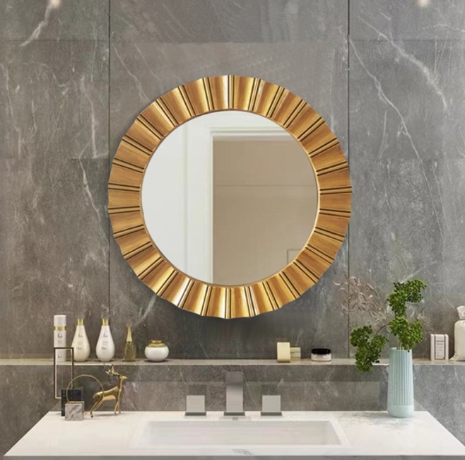 2022, зеркало для ванной комнаты, нордическое американское круглое зеркало для ванной комнаты, декоративное зеркало, рама для дома