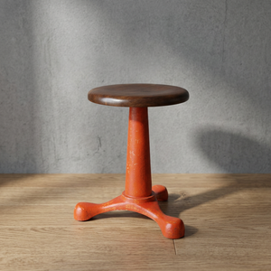 Adjustable Industrial Antique Farmhouse Design Singer <b>Stool</b> Cast Iron Metal <b>Ottoman</b> Living Room Apartment Villa Home Decor - Product Image 2