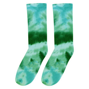 Fábrica de Meias Dos Homens do Logotipo De Algodão Tie Dye Colorido <span class=keywords><strong>Gradient</strong></span> Ramp Cuctom Custom Design Casual Casal Meias - Product Image 5