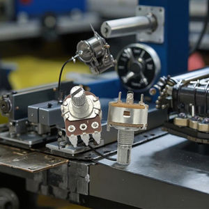 Потенциометр Weisenge с пятью контактами, 57-образный изгиб, B10K/B50K, различные значения сопротивления, железная ручка, поворотный резистор, 16 мм, 20% - Product Image 6