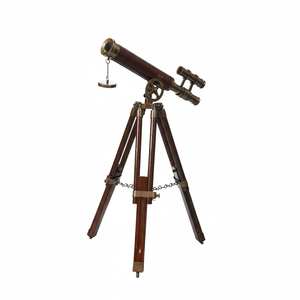 Telescopio compacto de metal, instrumento óptico portátil de mano, lente ajustable, regalo para coleccionistas de acero inoxidable duradero - Product Image 1