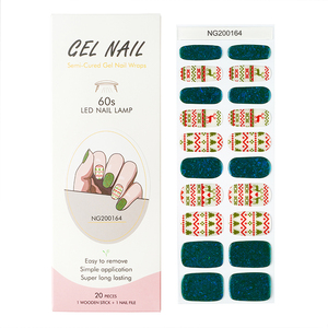 Producto de Belleza para Uñas con Gel UV Estilo Francés 2026, Venta al por Mayor, Nuevas Pegatinas de Uñas con Gel UV, Envolturas de Uñas de Gel Semicuradas - Product Image 1