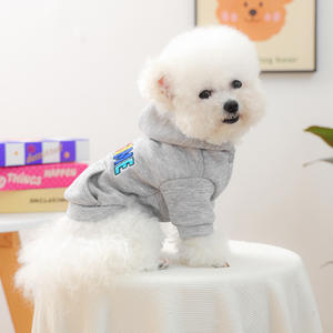 Pakaian hewan peliharaan anjing kecil baru musim gugur musim dingin anak anjing hangat nyaman bordir "mengagumkan" Hoodie untuk anjing kucing - Product Image 3