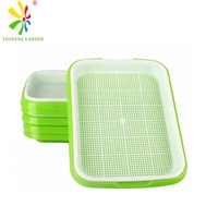 Microgreen Tray Plateaux de semis en plastique pépinière semoir strater cultiver pot de plantes