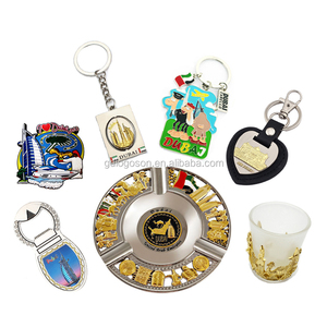 Porte-clés souvenir de Dubaï, Burj Al Arab, cadeau souvenir, porte-clés plaqué or, porte-clés rotatif en forme de tour Burj Khalifa de Dubaï - Product Image 2