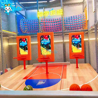 Jeu de basket-ball électronique d'intérieur avec lumière Jeu de sport pour enfants pour le parc d'aventure Planche de basket-ball d'intérieur