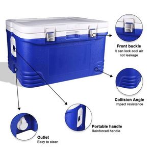 Hot Sale Multifunction <b>Drinking</b> Insulated <b>Cooler</b> Box with Lock 48L Outdoor Camping Picnic Fish Box <b>Cooler</b> - Product Image 5