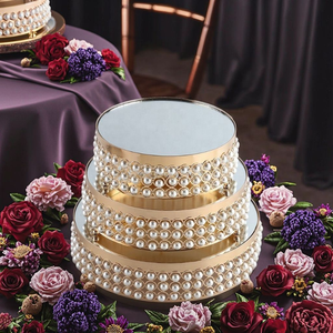 Support à gâteau en métal, plateau à gâteau miroir, plateau à dessert <span class=keywords><strong>pour</strong></span> fête <span class=keywords><strong>d</strong></span>'anniversaire, plateau rond <span class=keywords><strong>pour</strong></span> pâtisserie, <span class=keywords><strong>décoration</strong></span> <span class=keywords><strong>de</strong></span> mariage - Product Image 1