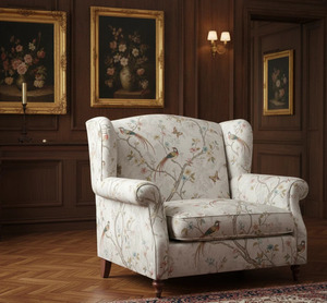 Tela de tapicería con estampado de pájaros estilo chinoiserie, por yarda, para sofá, cojín, muebles, decoración del hogar, textil de lujo para interiores - Product Image 3