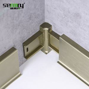 Moq1000pz strisce per <span class=keywords><strong>bordi</strong></span> con finiture moderne battiscopa profilo in alluminio bordo battiscopa champagne spazzolato battiscopa battiscopa - Product Image 4