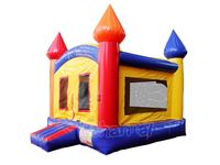 Structure gonflable pour enfants avec toit, tente carrée, trampoline personnalisé, toboggan gonflable, combo commercial