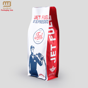 Bolsas de Café Impresas Personalizadas de 250g 500g 1kg 5lb, Bolsas de Empaque de Café con Fondo Plano, Válvula y Cierre, Bolsa de Café y Té de Aluminio y Plástico - Product Image 2