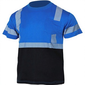 Hi Vis Reflective Safety Shirts Unisex High Visibility Construction <b>Work</b> T-Shirt Breathable <b>Waterproof</b> Short-Sleeve Polyester - Product Image 1